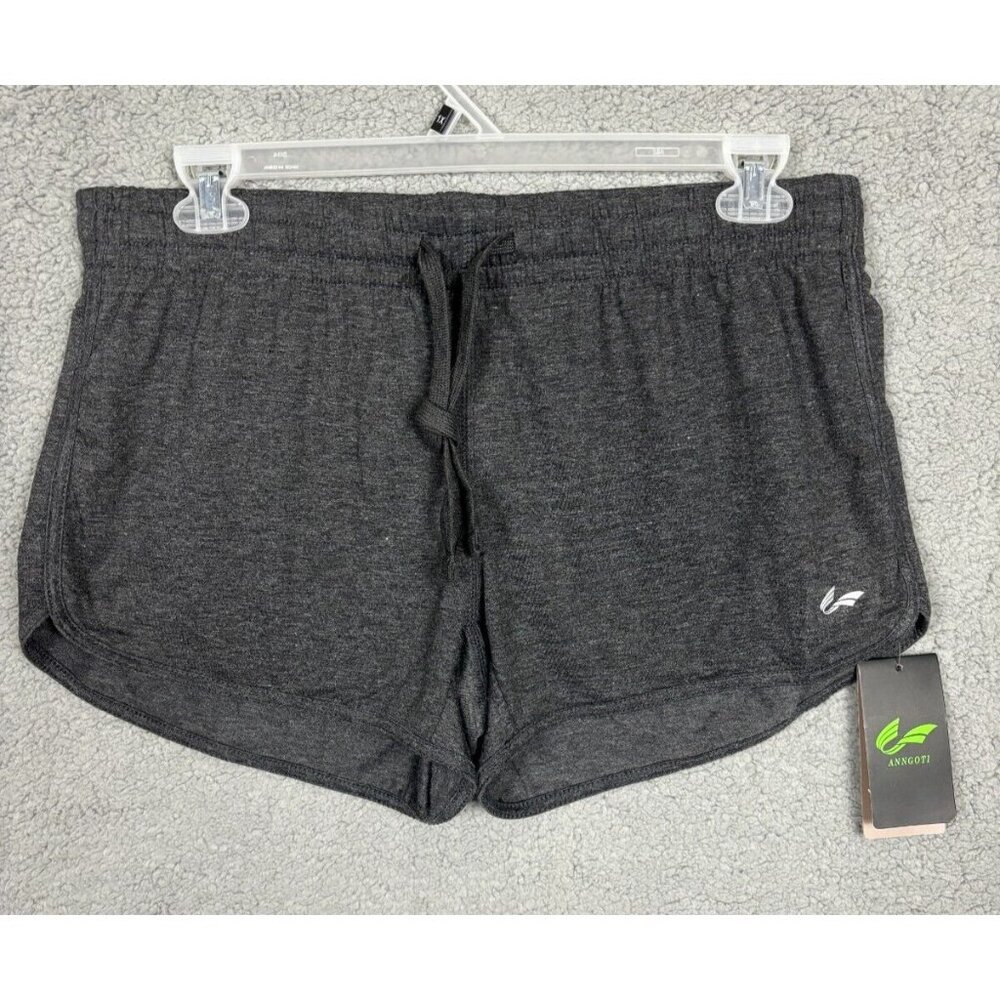 ANNGOTI Womens Lounge Shorts/Dolphin Shorts/Yoga Dark Gray Extra Large NWT's.